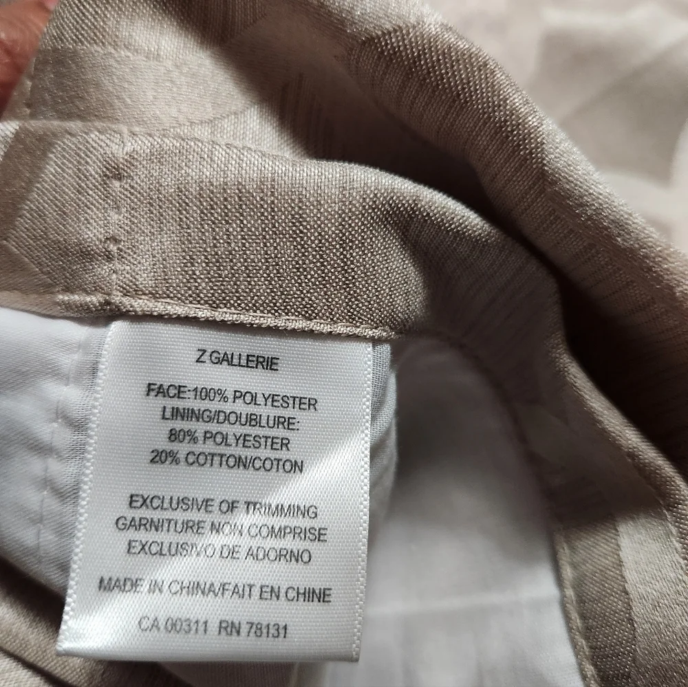 Z Gallerie Taupe Color Drapery Panels 50